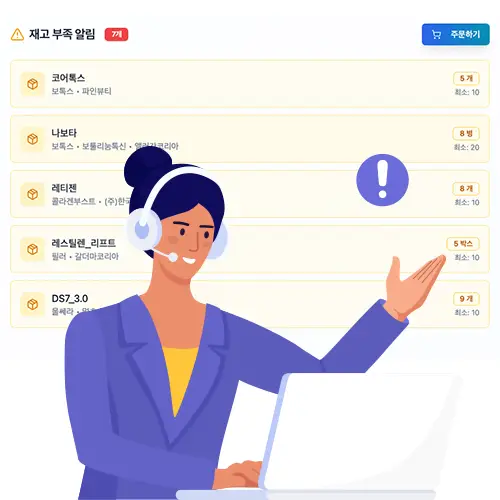 자동 재고 알림